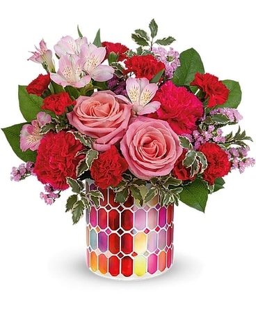 Teleflora's Charming Mosaic Bouquet Flower Arrangement