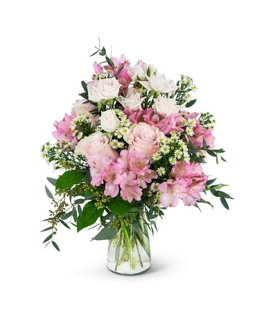 Beautiful Pink Meadow Flower Arrangement