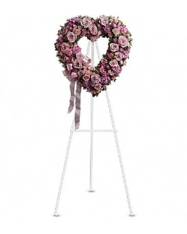 Rose Garden Heart Flower Arrangement