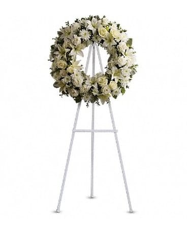 Serenity Wreath Flower Arrangement