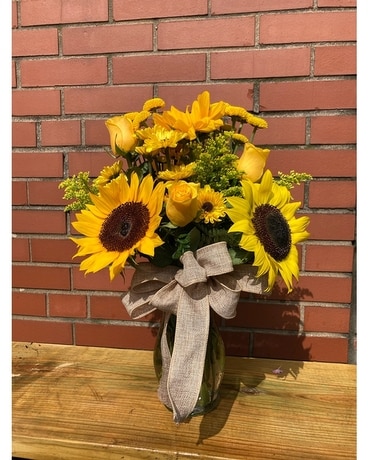 Summery Sunflower Flower Arrangement