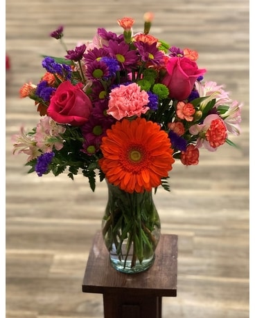 Jewel Tone Delight Flower Arrangement