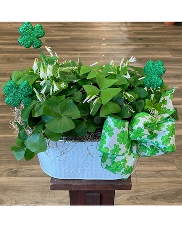 Shamrock Tin Flower Arrangement