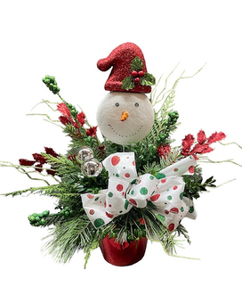 Snowman Face Flower Arrangement