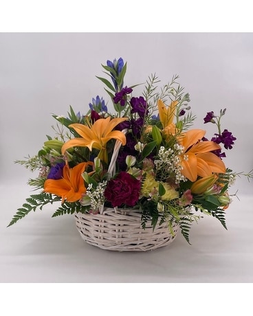 Joyful Basket Flower Arrangement