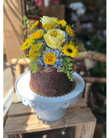 Sunshine Blue Sky Cake WITH CAKE STAND Custom product
