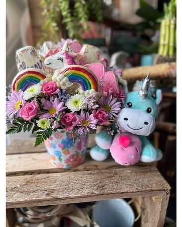 Unicorn Cookies with flowers Custom product