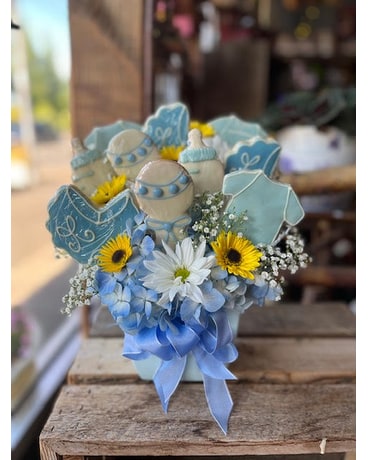 New baby cookie store bouquet