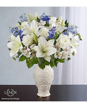 Loving Blooms™ Lenox® Blue & White Flower Arrangement