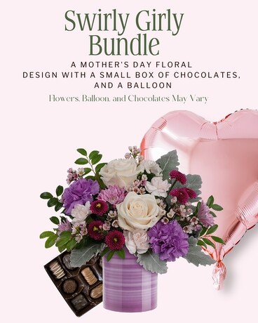 Swirly Girly Bundle Flower Arrangement