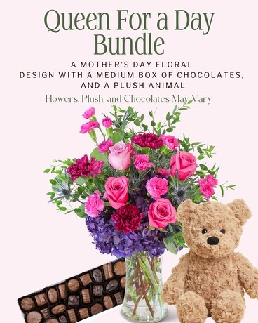 Queen for a Day Bundle Flower Arrangement
