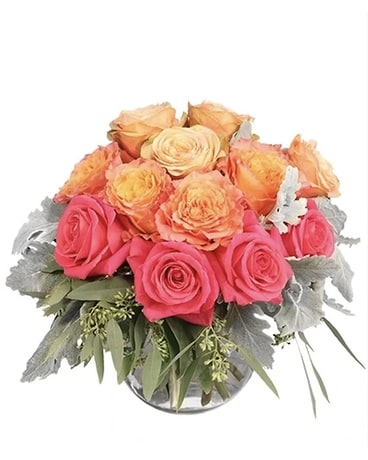Sweet Peach Sorbet Flower Arrangement