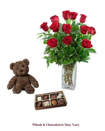 Always and Forever Love Bundle Flower Arrangement