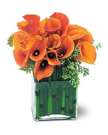 Bronze Callas Flower Arrangement