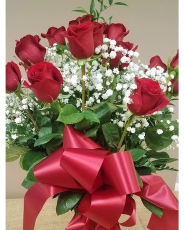 Roses- Red Long Stem Flower Arrangement