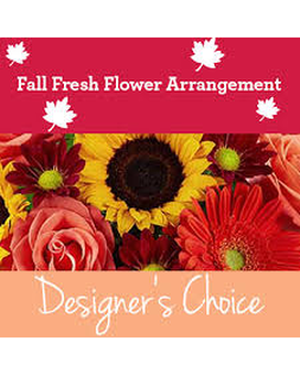Designers Choice Fall Table Arrangement Flower Arrangement