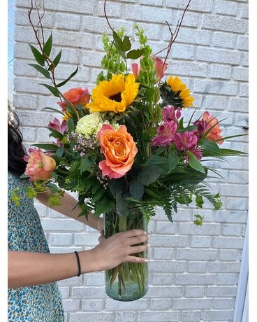 Tall Drink Of Water Flower Arrangement