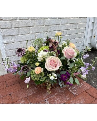 Designer's Choice Floral Basket Flower Arrangement
