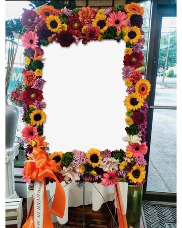 Funeral Frame Flower Arrangement