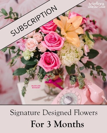Bouquet of the Month Club (3)- Pay As You Go Flower Arrangement