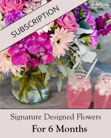 Bouquet of the Month Club (6)- Pay As You Go Flower Arrangement