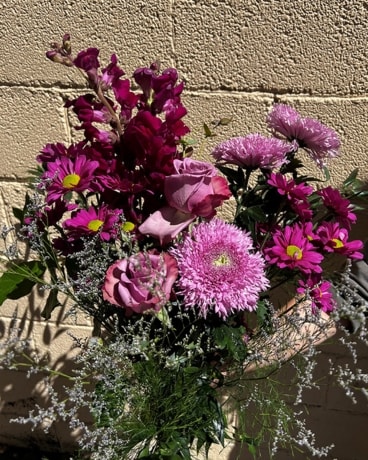 Purple Bliss Designers Choice Flower Arrangement