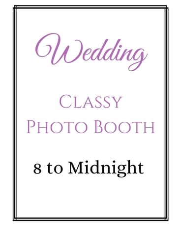 Classy Photo Booth Flower Arrangement