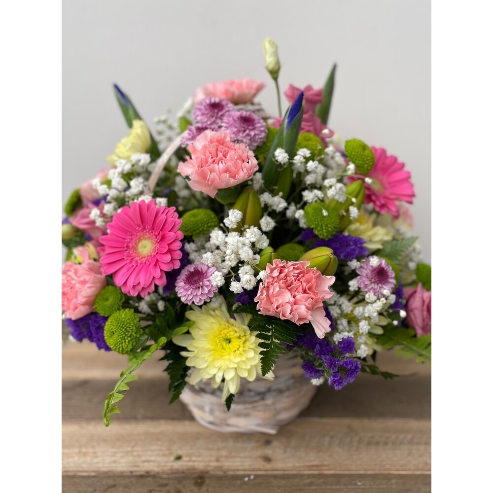 Spring Song Flower Basket in Bowmanville ON - Van Belle Floral Shoppes