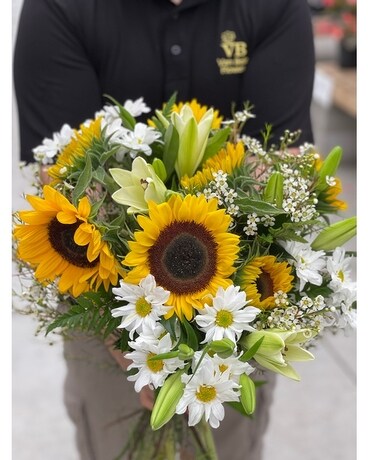 Daisy, Lily and Sunflower Bouquet Bouquet