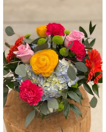 Burst of Happiness Vase Arrangement Flower Arrangement
