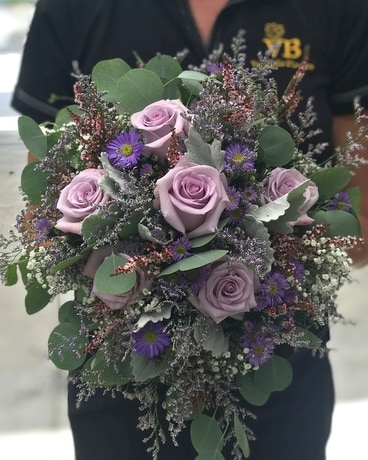 Dusty Mauve Rose Wedding Bouquet Bouquet