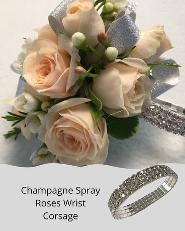 Champagne Rose Wrist Corsage Corsage