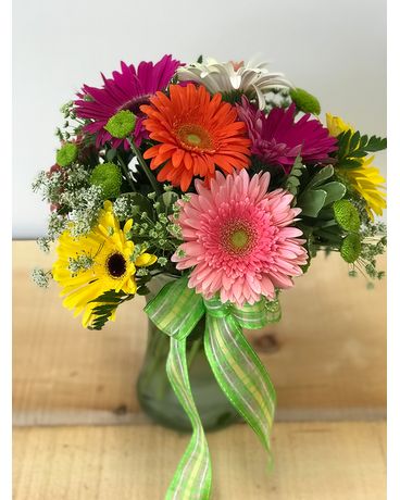 Glorious Gerbera Vase Arrangement Flower Arrangement