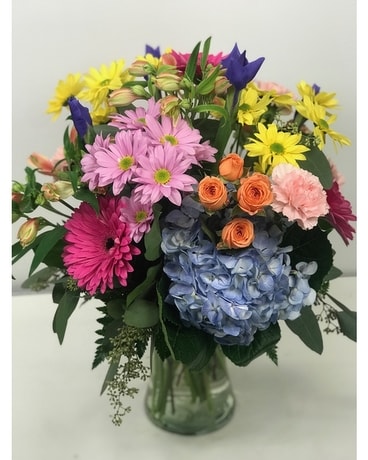 Colour My World Vase Arrangement Flower Arrangement