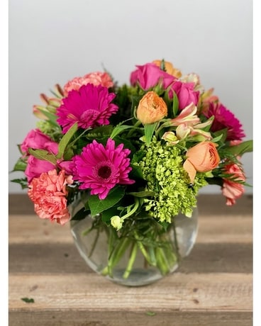 Colourful LIfe Vase Arrangement Flower Arrangement