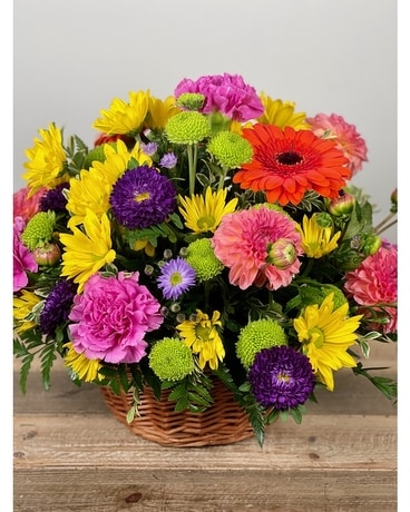 Bountiful Basket of Flowers Flower Arrangement