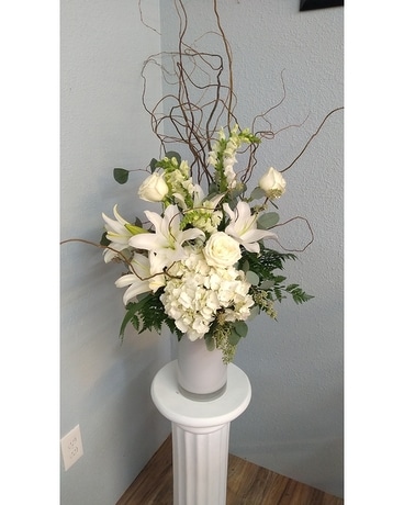Willows and Whites Flower Arrangement
