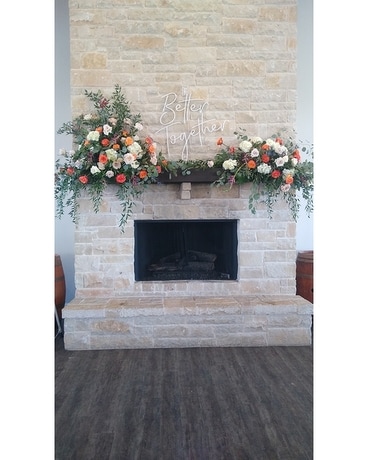 Mantle Arrangement Flower Arrangement