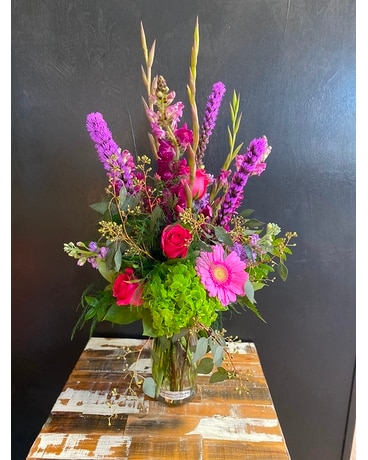 Pink and Purple Flower Arrangement