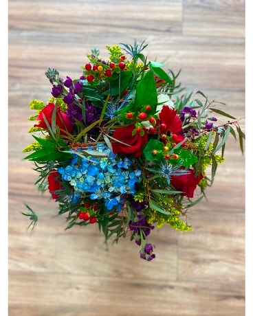 Colorful Cluster Flower Arrangement