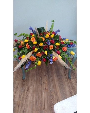 Casket Spray Flower Arrangement