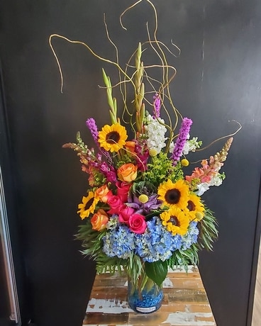 Willow and Whimsy Flower Arrangement