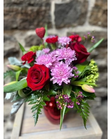 Kelly Custom Valentine's Day Arrangement Flower Arrangement