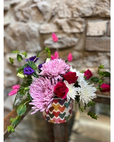 Hearts, Hearts, Hearts Flower Arrangement