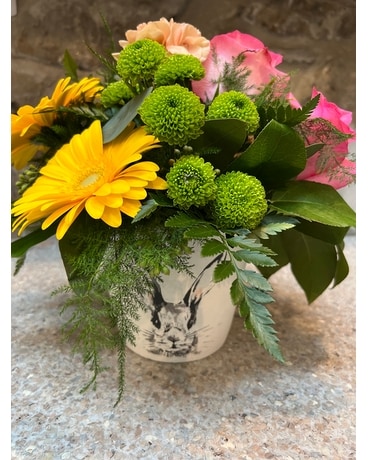 Easter Bunny Flower Arrangement