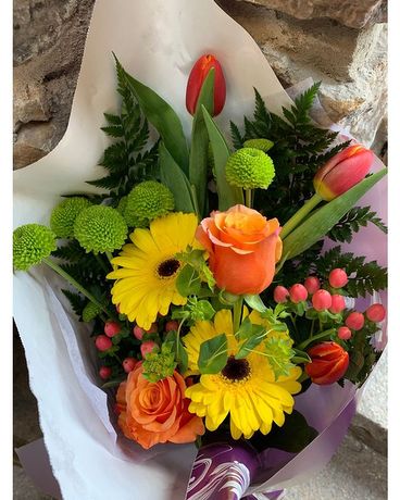 Pop of Orange Bouquet Bouquet