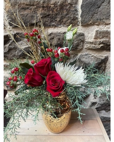 Golden Days Roses Flower Arrangement