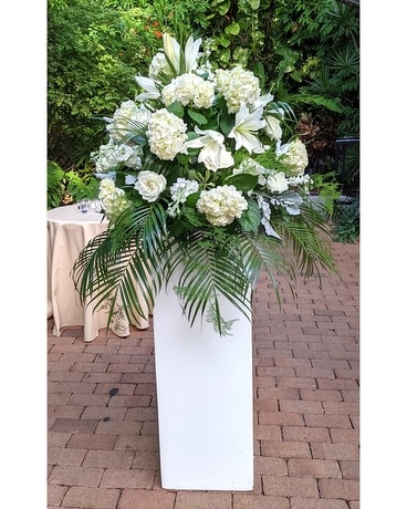 White ceremony arrangements Wedding Arrangement