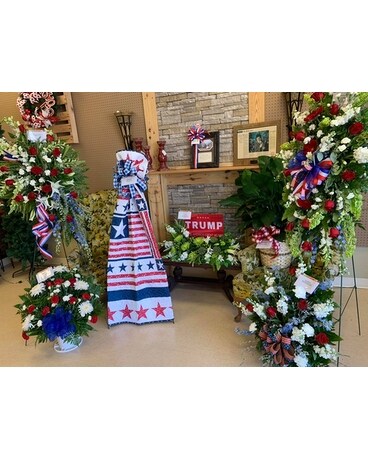 Patriotic Trio for Sympathy Sympathy Arrangement
