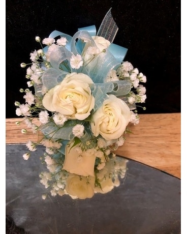 White Spray Rose Corsage Corsage